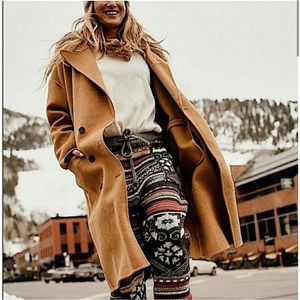 NWT Free People Adore you Wool Coat Camel